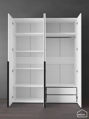 Шкаф Linnea MHR-4-2 2050х1600х510 (Белый-М 11.1.2) в Губкинском - gubkinskiy.ok-mebel.com | фото 6