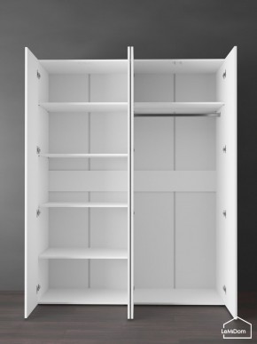 Шкаф Linnea MHR-4PO-1 2050х1600х510 (Белый-М 11.1.2) в Губкинском - gubkinskiy.ok-mebel.com | фото 4