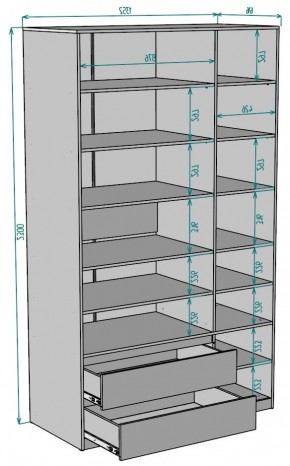 Шкаф Мальта H219 в Губкинском - gubkinskiy.ok-mebel.com | фото 2