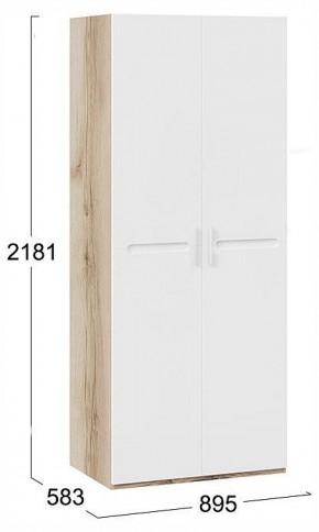 Шкаф платяной Фьюжн ТД-260.07.02 в Губкинском - gubkinskiy.ok-mebel.com | фото 4