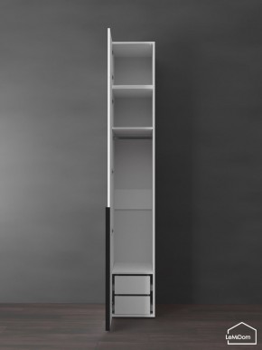 Шкаф с антресолью Linnea MHR-1A-3 2450х400х510 (Белый-М 11.1.1) в Губкинском - gubkinskiy.ok-mebel.com | фото 5