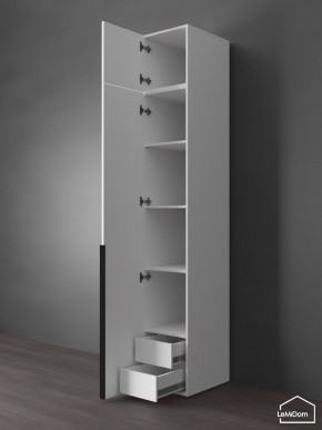Шкаф с антресолью Linnea MHR-1A-4 2450х400х510 (Белый-М 11.1.1) в Губкинском - gubkinskiy.ok-mebel.com | фото 5
