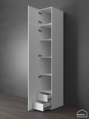 Шкаф с антресолью Linnea MHR-1POA-4 2450х400х510 (Белый-М 11.1.1) в Губкинском - gubkinskiy.ok-mebel.com | фото 5
