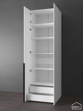 Шкаф с антресолью Linnea MHR-2A-4 2450х800х510 (Белый-М 11.1.2) в Губкинском - gubkinskiy.ok-mebel.com | фото 5