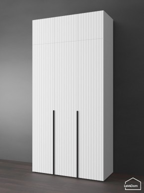 Шкаф с антресолью Linnea MHR-3A-1 2450х1200х510 (Белый-М 11.1.1) в Губкинском - gubkinskiy.ok-mebel.com | фото