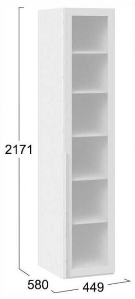 Шкаф-витрина Порто СМ-393.07.008 в Губкинском - gubkinskiy.ok-mebel.com | фото 3