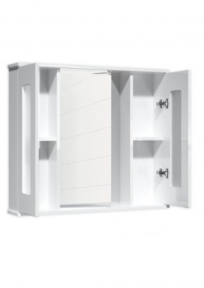 Шкаф-зеркало Кристалл 80 АЙСБЕРГ (DA1804HZ) в Губкинском - gubkinskiy.ok-mebel.com | фото 2