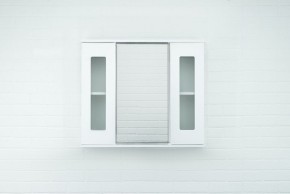 Шкаф-зеркало Кристалл 80 АЙСБЕРГ (DA1804HZ) в Губкинском - gubkinskiy.ok-mebel.com | фото 4