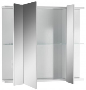 Шкаф-зеркало Мега 75 АЙСБЕРГ (DM4604HZ) в Губкинском - gubkinskiy.ok-mebel.com | фото 2