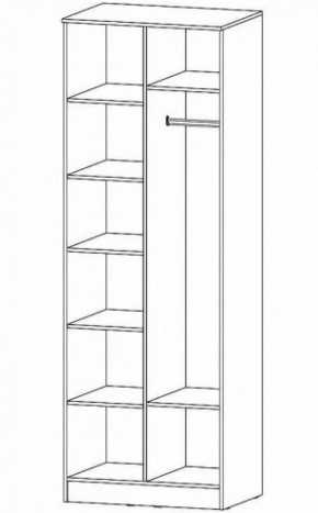 ГАММА Спальный гарнитур (модульный) дуб вотан в Губкинском - gubkinskiy.ok-mebel.com | фото 9