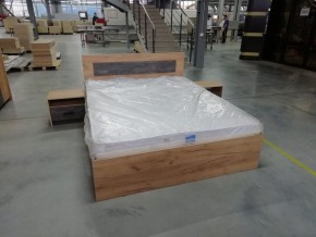 Спальный гарнитур МСП-1 (Дуб золотой/Камень темный) 1600 в Губкинском - gubkinskiy.ok-mebel.com | фото 17