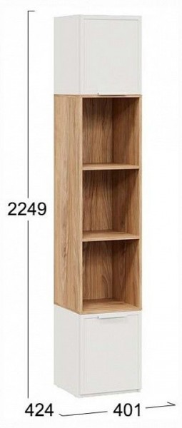 Стеллаж комбинированный Стелла в Губкинском - gubkinskiy.ok-mebel.com | фото 4