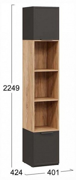 Стеллаж комбинированный Стелла в Губкинском - gubkinskiy.ok-mebel.com | фото 4