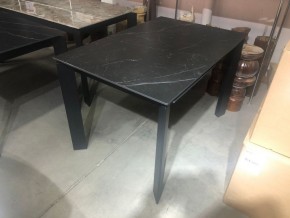 Стол CORNER 120 MATT BLACK MARBLE SOLID CERAMIC / BLACK, ®DISAUR в Губкинском - gubkinskiy.ok-mebel.com | фото 2