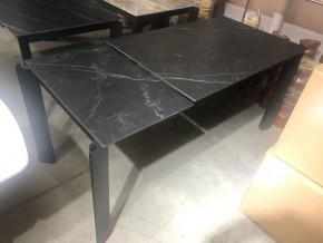 Стол CORNER 120 MATT BLACK MARBLE SOLID CERAMIC / BLACK, ®DISAUR в Губкинском - gubkinskiy.ok-mebel.com | фото 5