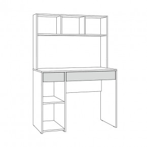 Стол компьютерный 12.77 F Комфорт (Дуб Золотой CRAFT) в Губкинском - gubkinskiy.ok-mebel.com | фото 2