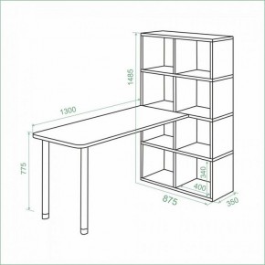 Стол компьютерный Bartolo в Губкинском - gubkinskiy.ok-mebel.com | фото 3