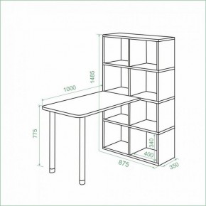 Стол компьютерный Bartolo в Губкинском - gubkinskiy.ok-mebel.com | фото 3