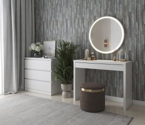 Стол косметический Энкель 100 белый в Губкинском - gubkinskiy.ok-mebel.com | фото 4