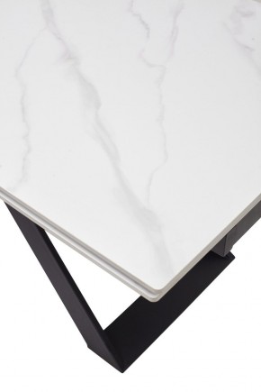 Стол LIVORNO 180 MATT WHITE MARBLE SOLID CERAMIC / BLACK, ®DISAUR в Губкинском - gubkinskiy.ok-mebel.com | фото 9