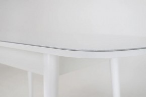 Стол раскладной со стеклом (опоры массив цилиндрический) "Хоста" в Губкинском - gubkinskiy.ok-mebel.com | фото 6