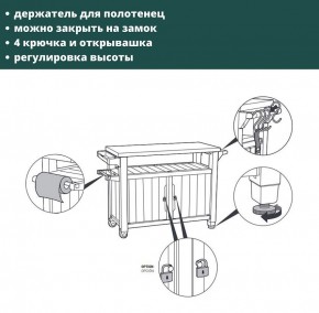 Столик для барбекю 207 Л (Unity XL 207L) в Губкинском - gubkinskiy.ok-mebel.com | фото 8