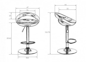 Стул барный DOBRIN DISCO LM-1010 (черный) в Губкинском - gubkinskiy.ok-mebel.com | фото 2