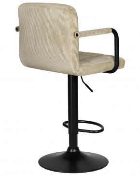 Стул барный DOBRIN KRUGER ARM BLACK, бежевый вельвет (LAR-E2041-04) в Губкинском - gubkinskiy.ok-mebel.com | фото 4