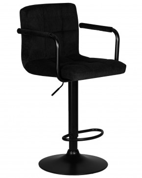 Стул барный DOBRIN KRUGER ARM BLACK, черный вельвет (LAR-E2041-52) в Губкинском - gubkinskiy.ok-mebel.com | фото 2