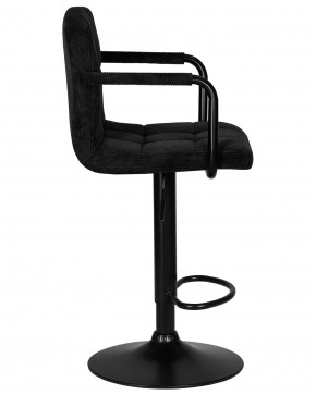 Стул барный DOBRIN KRUGER ARM BLACK, черный вельвет (LAR-E2041-52) в Губкинском - gubkinskiy.ok-mebel.com | фото 3