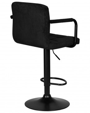 Стул барный DOBRIN KRUGER ARM BLACK, черный вельвет (LAR-E2041-52) в Губкинском - gubkinskiy.ok-mebel.com | фото 4