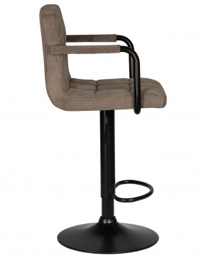 Стул барный DOBRIN KRUGER ARM BLACK, какао вельвет (LAR-E2041-05) в Губкинском - gubkinskiy.ok-mebel.com | фото 3