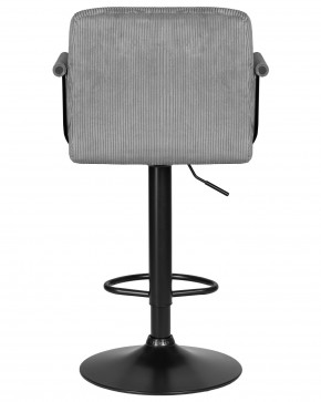Стул барный DOBRIN KRUGER ARM BLACK, серый вельвет (LAR-E2041-25) в Губкинском - gubkinskiy.ok-mebel.com | фото 5