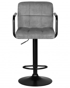 Стул барный DOBRIN KRUGER ARM BLACK, серый вельвет (LAR-E2041-25) в Губкинском - gubkinskiy.ok-mebel.com | фото 6
