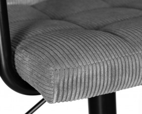 Стул барный DOBRIN KRUGER ARM BLACK, серый вельвет (LAR-E2041-25) в Губкинском - gubkinskiy.ok-mebel.com | фото 7