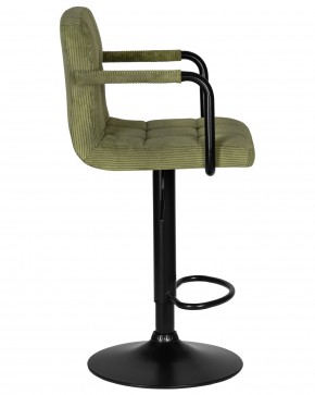 Стул барный DOBRIN KRUGER ARM BLACK, зеленый вельвет (LAR-E2041-7) в Губкинском - gubkinskiy.ok-mebel.com | фото 3