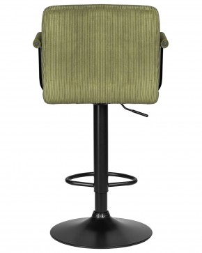 Стул барный DOBRIN KRUGER ARM BLACK, зеленый вельвет (LAR-E2041-7) в Губкинском - gubkinskiy.ok-mebel.com | фото 5