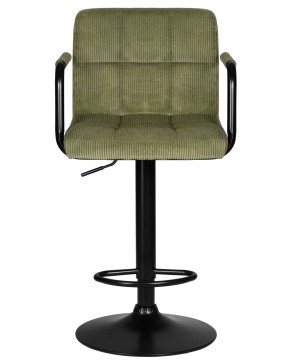 Стул барный DOBRIN KRUGER ARM BLACK, зеленый вельвет (LAR-E2041-7) в Губкинском - gubkinskiy.ok-mebel.com | фото 6