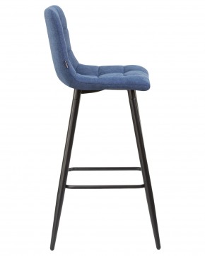 Стул барный DOBRIN NICOLE, черные матовые ножки, синяя ткань (UF860-14B) в Губкинском - gubkinskiy.ok-mebel.com | фото 3