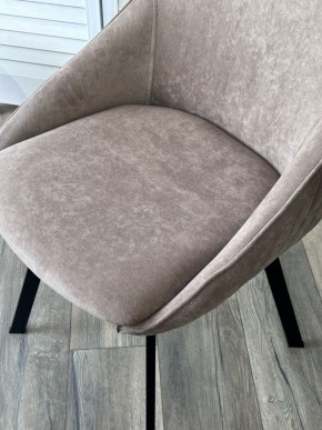 Стул CASA, 360 град. поворот. B5 Капучино, велюр / черный каркас,М-City в Губкинском - gubkinskiy.ok-mebel.com | фото 3