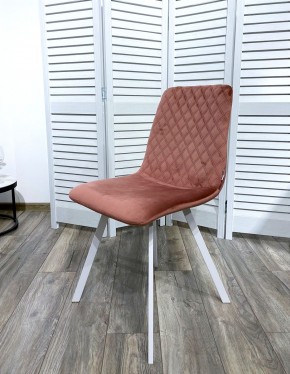 Стул DAIQUIRI BLUVEL-52 PINK / белый каркас, велюр М-City в Губкинском - gubkinskiy.ok-mebel.com | фото 7