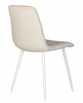 Стул обеденный DOBRIN CHILLY, Кремовый Holland 05, основание белое в Губкинском - gubkinskiy.ok-mebel.com | фото 5