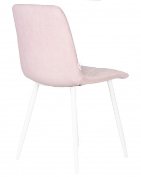 Стул обеденный DOBRIN CHILLY ROMBO, Розовый Simple 03, основание белый в Губкинском - gubkinskiy.ok-mebel.com | фото 4