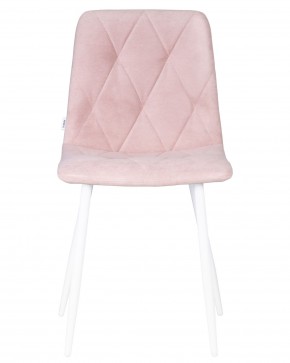 Стул обеденный DOBRIN CHILLY ROMBO, Розовый Simple 03, основание белый в Губкинском - gubkinskiy.ok-mebel.com | фото 6
