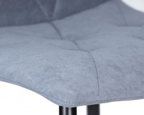 Стул обеденный DOBRIN CHILLY ROMBO, Серо-голубой Simple 26, основание черное в Губкинском - gubkinskiy.ok-mebel.com | фото 9