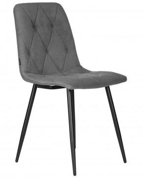 Стул обеденный DOBRIN CHILLY ROMBO, Серый Simple 33, основание черное в Губкинском - gubkinskiy.ok-mebel.com | фото 2