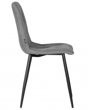 Стул обеденный DOBRIN CHILLY ROMBO, Серый Simple 33, основание черное в Губкинском - gubkinskiy.ok-mebel.com | фото 3
