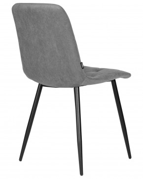 Стул обеденный DOBRIN CHILLY ROMBO, Серый Simple 33, основание черное в Губкинском - gubkinskiy.ok-mebel.com | фото 4