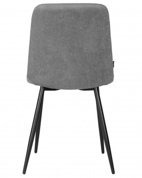 Стул обеденный DOBRIN CHILLY ROMBO, Серый Simple 33, основание черное в Губкинском - gubkinskiy.ok-mebel.com | фото 5