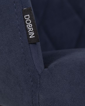 Стул обеденный DOBRIN ROBY, ЭМАЛЬ ЧЕРНЫЙ МУАР велюр Catania Dark Blue в Губкинском - gubkinskiy.ok-mebel.com | фото 9